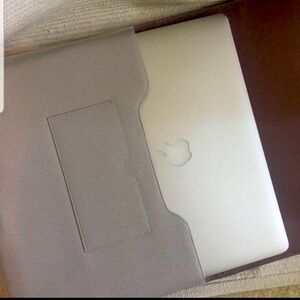 Dwell Studio Laptop Clutch Faux Leather NWT